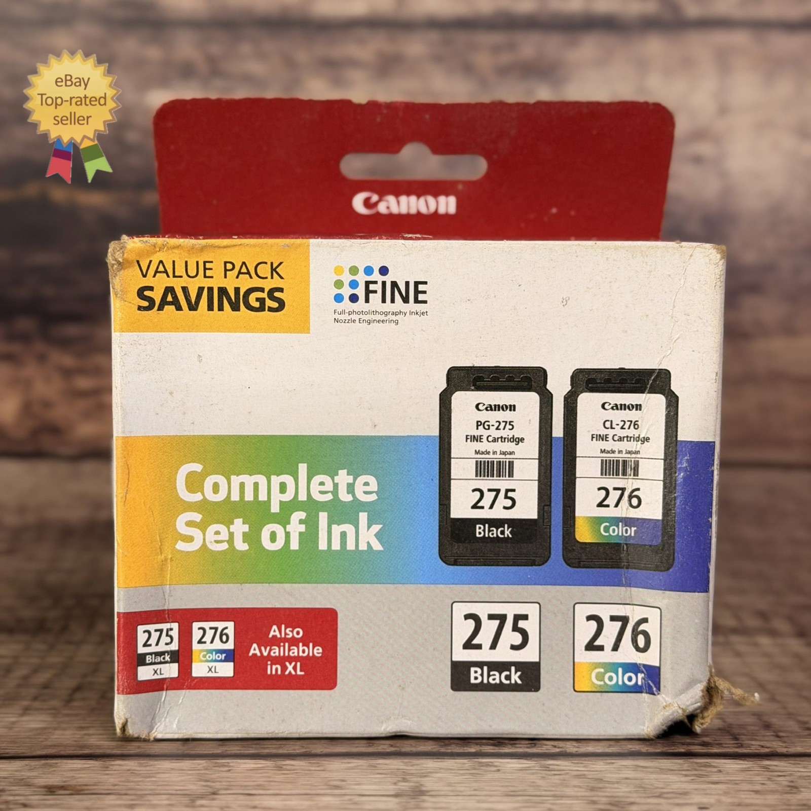 NEW Canon Genuine PG-275 Black CL-276 Color Ink Cartridges Combo 2-Pack SEALED