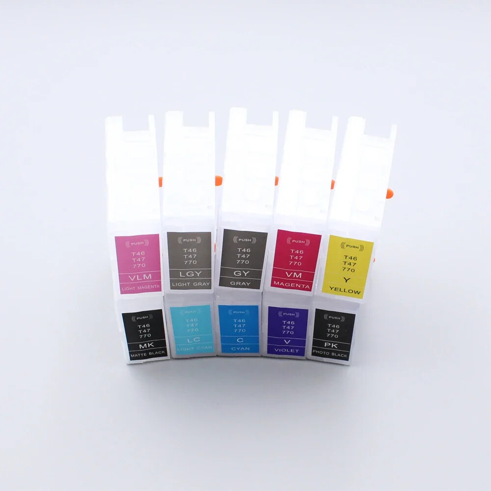 10color/set Refillable Ink Cartridge No Chip For Eps SureColor P700 P900 Printer