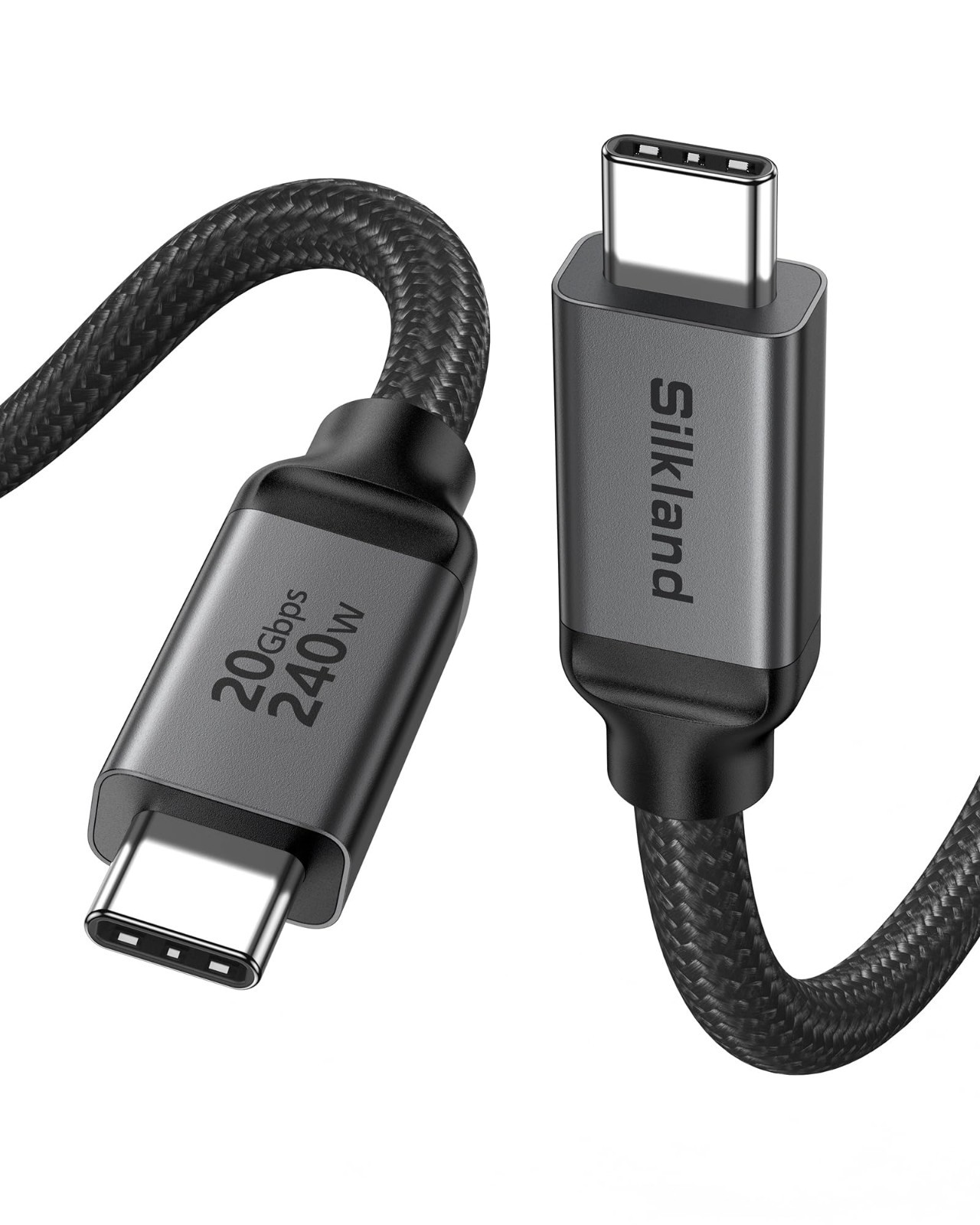 USB4 USB-C Cable 16.5FT 20Gbps 240W 5K@60Hz Thunderbolt 4 Compatible
