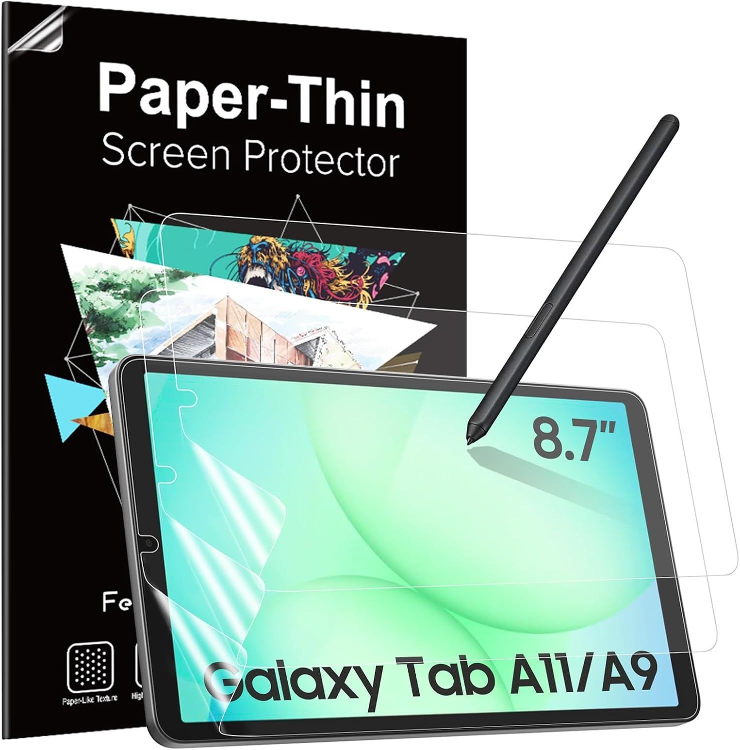3 Pack Screen Protector Paperfeel for Samsung Galaxy Tab A11 8.7" 2025
