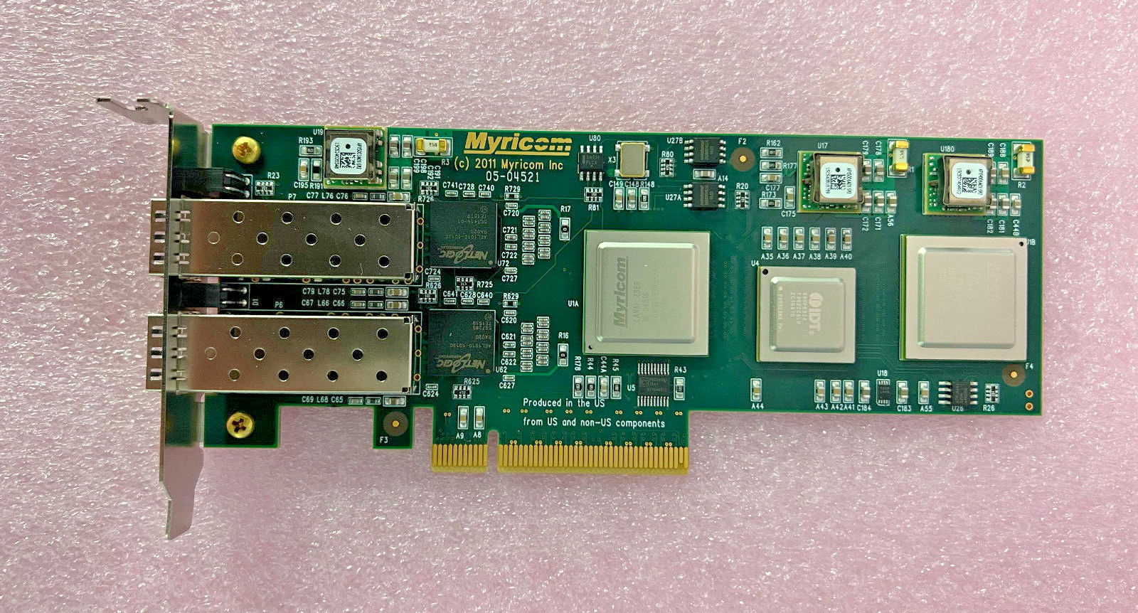 Myricom 10Gb Dual Port Ethernet Network Adapter Card 10G-PCIE2-8B2-2S