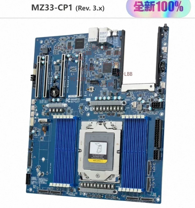 Gigabyte MZ33-CP1 DDR5 Server Motherboard SP5 Support AMD EPYC 9005/9004 CPU