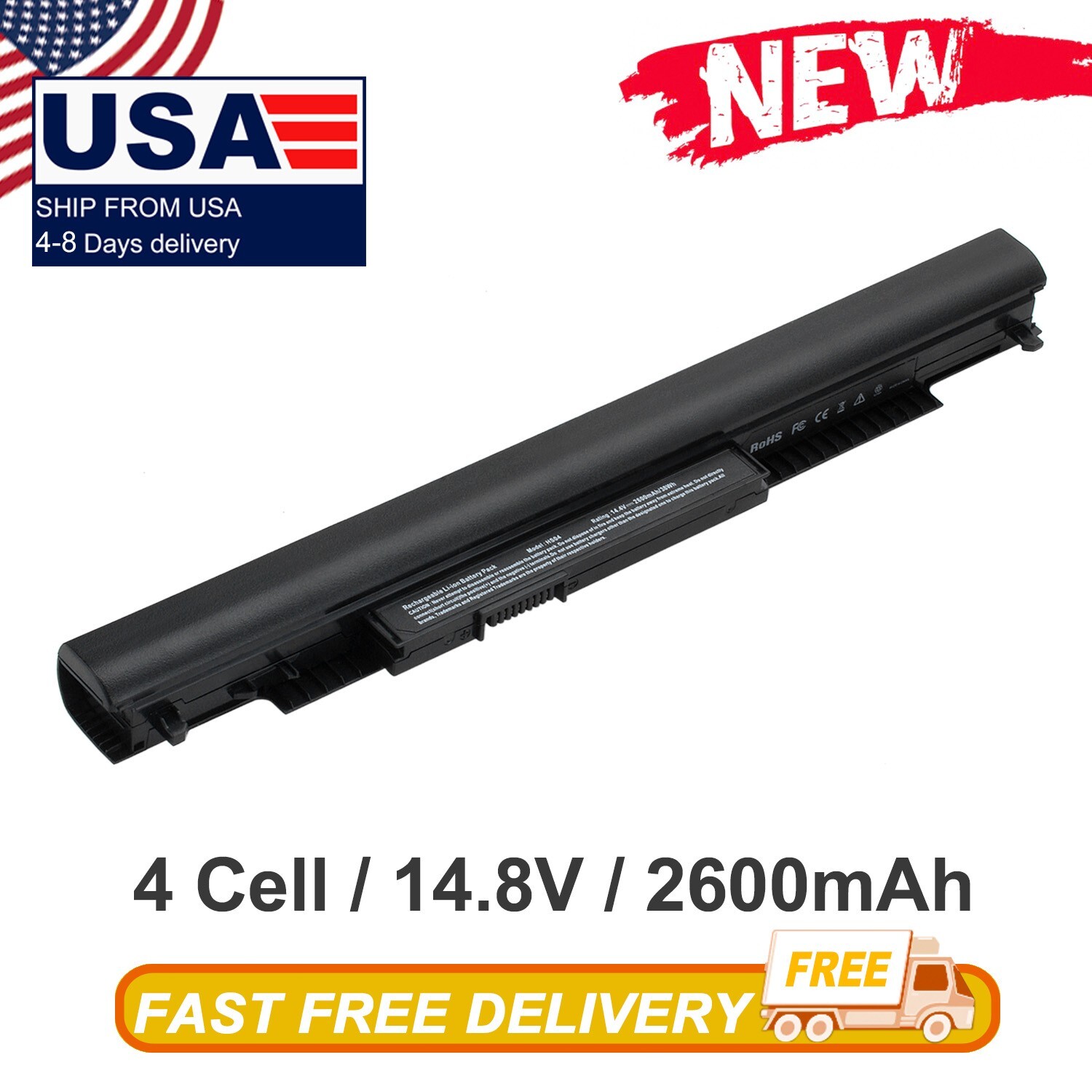 HS03 HS04 Laptop Battery For HP Spare 807612-421 807957-001 807956-001