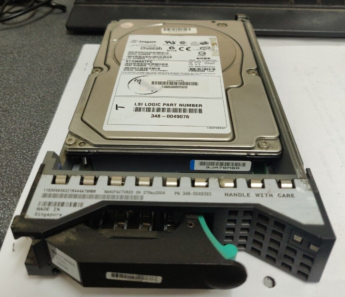 LSI Logic 348-0049076 ST336607FC 36.7GB 10K RPM FCAL 3.5" Hard Drive w/LSI Tray