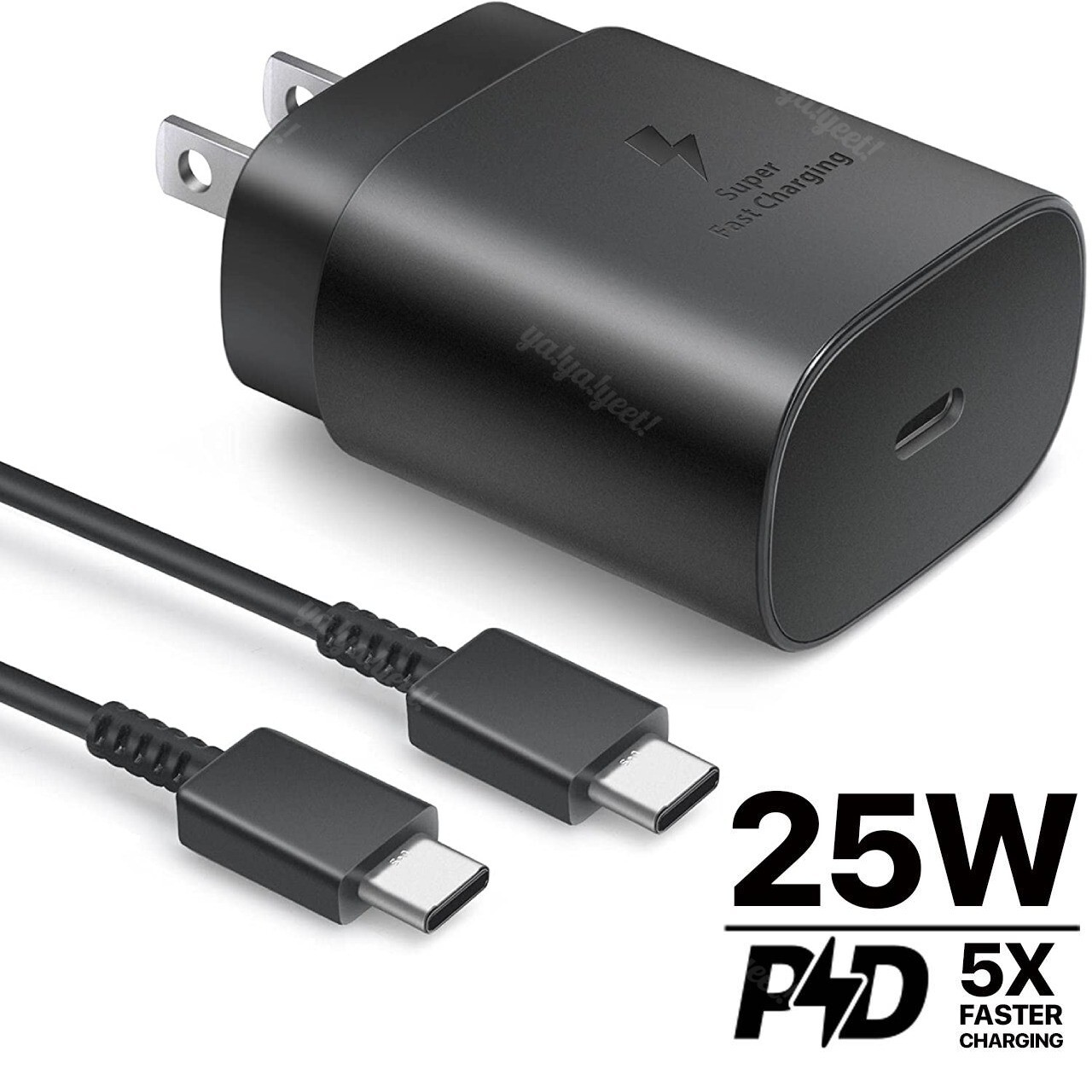 25W USB Type C Fast Charger + Cable For Samsung Galaxy S20 S21 S22 S23 S24 S25