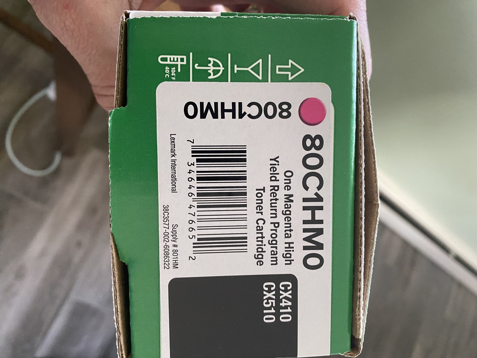 Lexmark 80C1HM0 Magenta Toner Cartridge, New in box