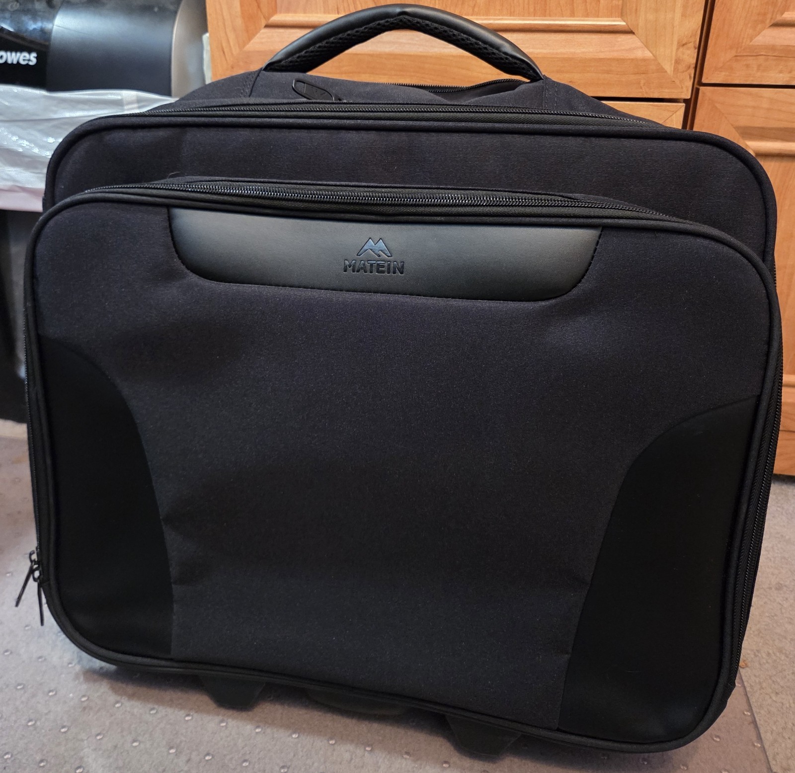MATEIN Rolling Mens Big Wheels Briefcase Fits 17.3" Laptop