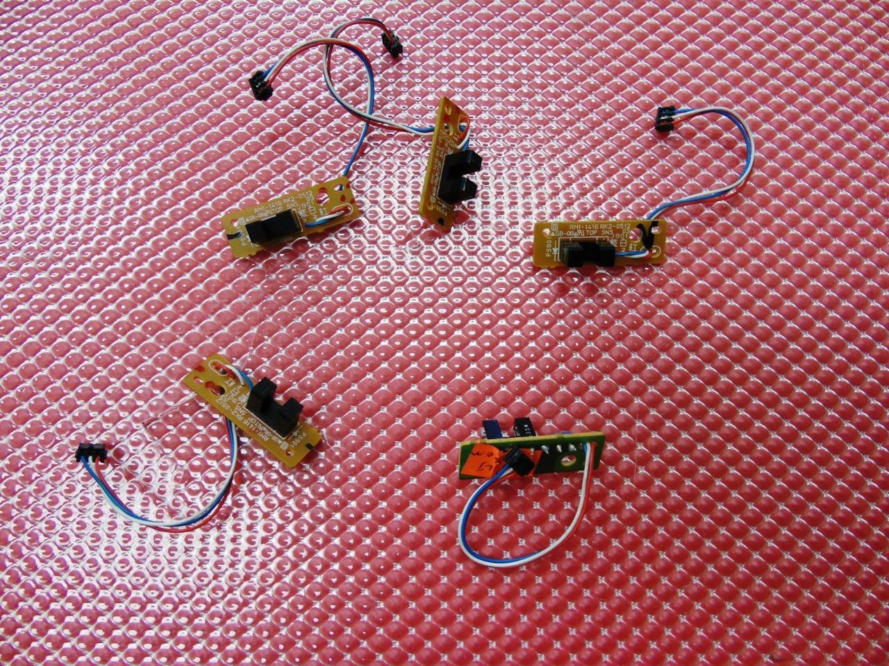 Lot of 5 - HP LJ 2430n Laserjet Printer Sensor PCB Asembly - RM1-1416, RK2-0512