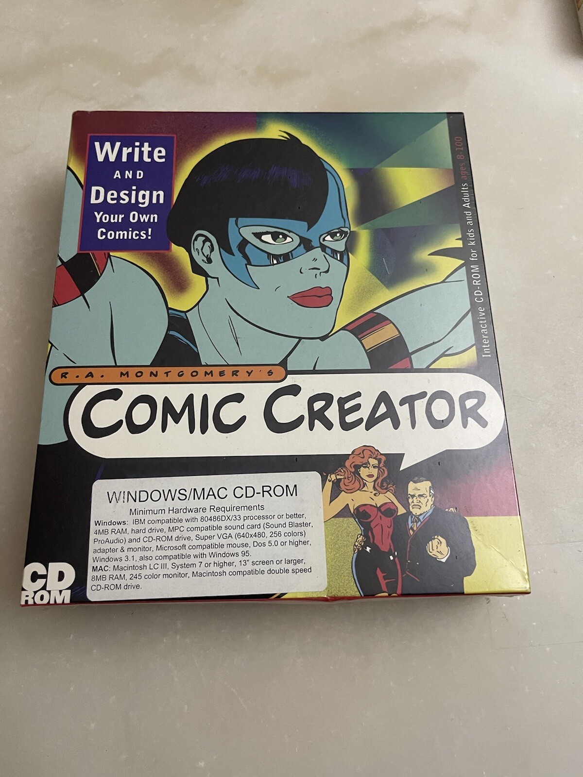 R.A. Montgomery's Comic Creator Software PC Max CD ROM (1995) Brand New Sealed