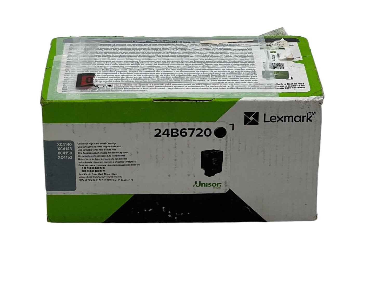 Lexmark Genuine 24B6720 Black High Yield Toner Cartridge OEM XC4140 XC4143 *NEW*