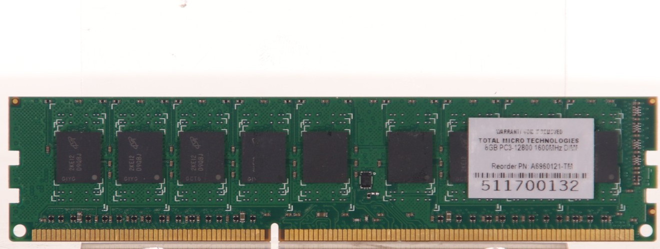 Total Micro Technologies 8GB RAM PC3-12800 1600MHz DIMM A6960121-TM