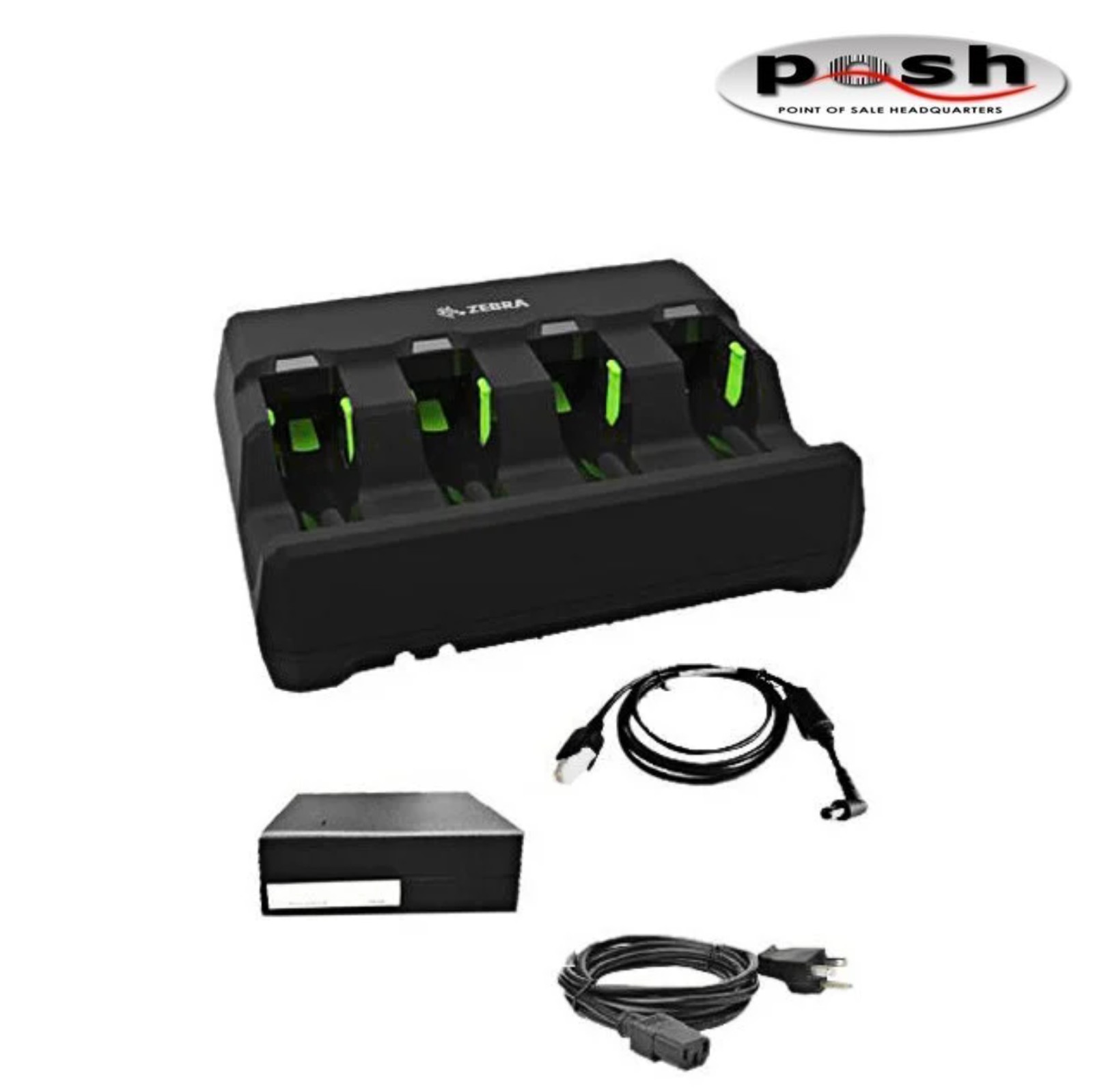 NEW Zebra SAC3600-KIT 4 Slot Battery Charger Kit for DS3578 LI3678-SR