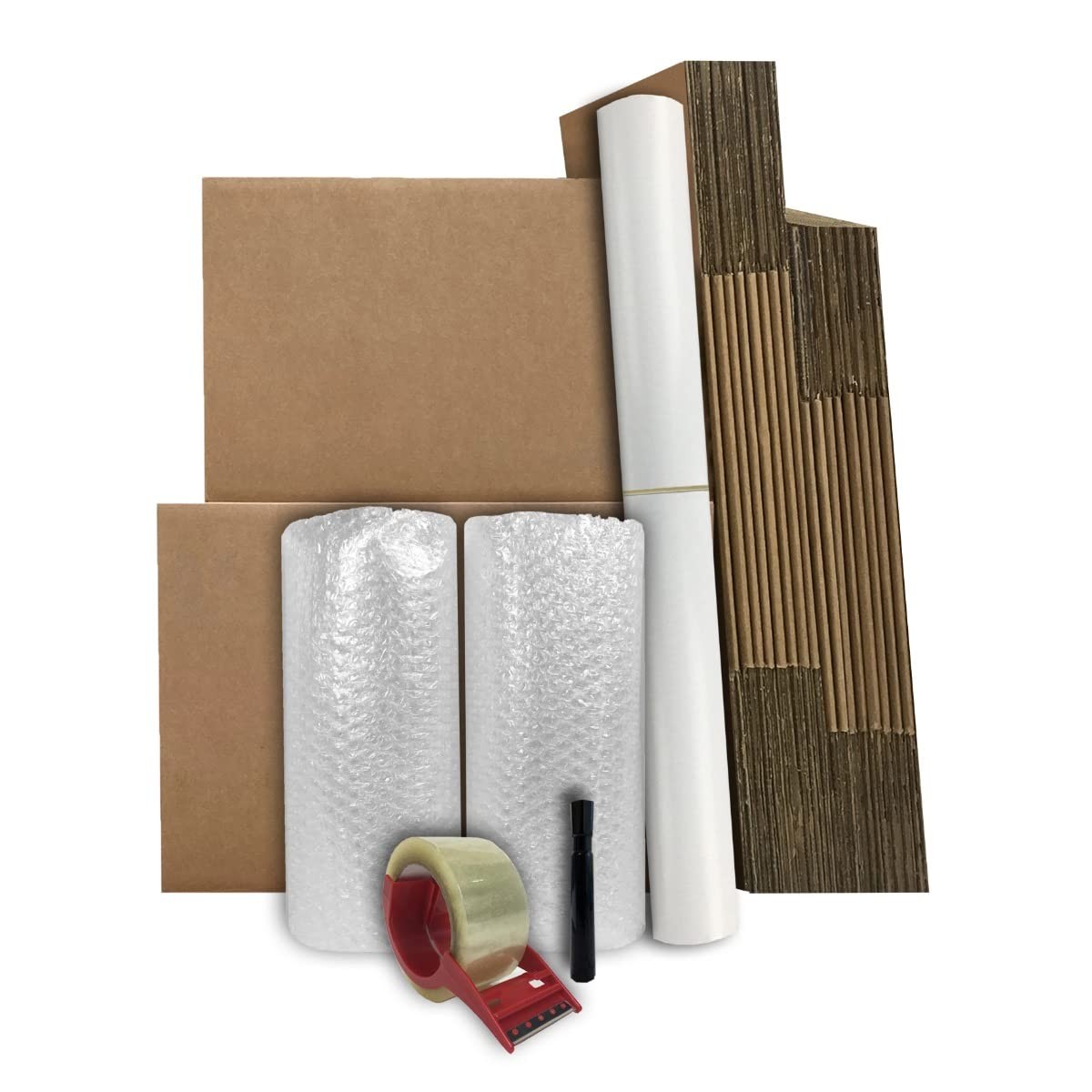 Moving Boxes Kit Basic 1-2 Bedroom 18 Box Set Brown UBMOVE