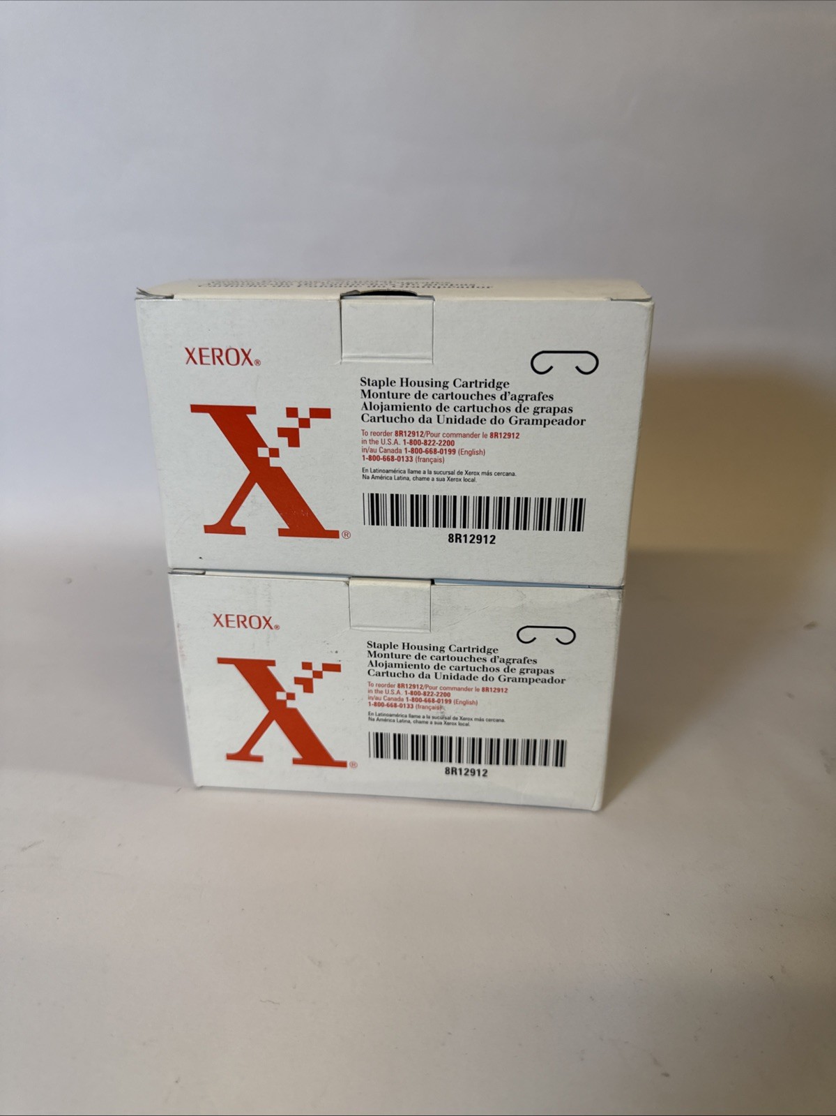 LOT OF 2 Genuine OEM Xerox Staple Housing Cartridge 8R12912, NEW | A2:30