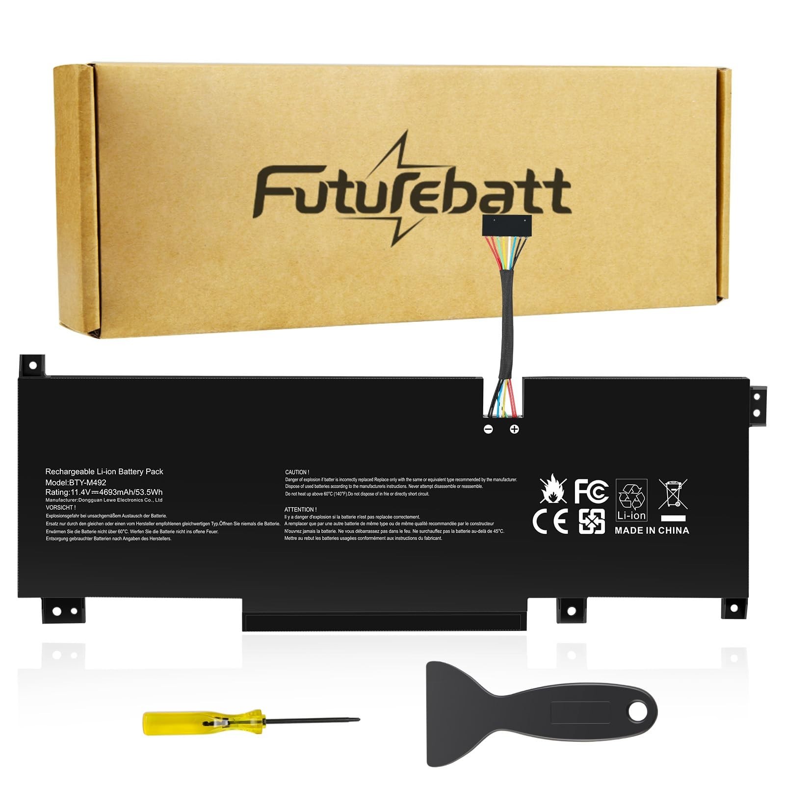 Battery Replacement for MSI WF66 WF76 GF66 GF76 Crosshair 15 17 A11U A11UEK