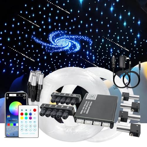 Upgraded Starlight Headliner Kit, Meteor & Meteor+1300pcs 0.2in*4.9ft/1.5m