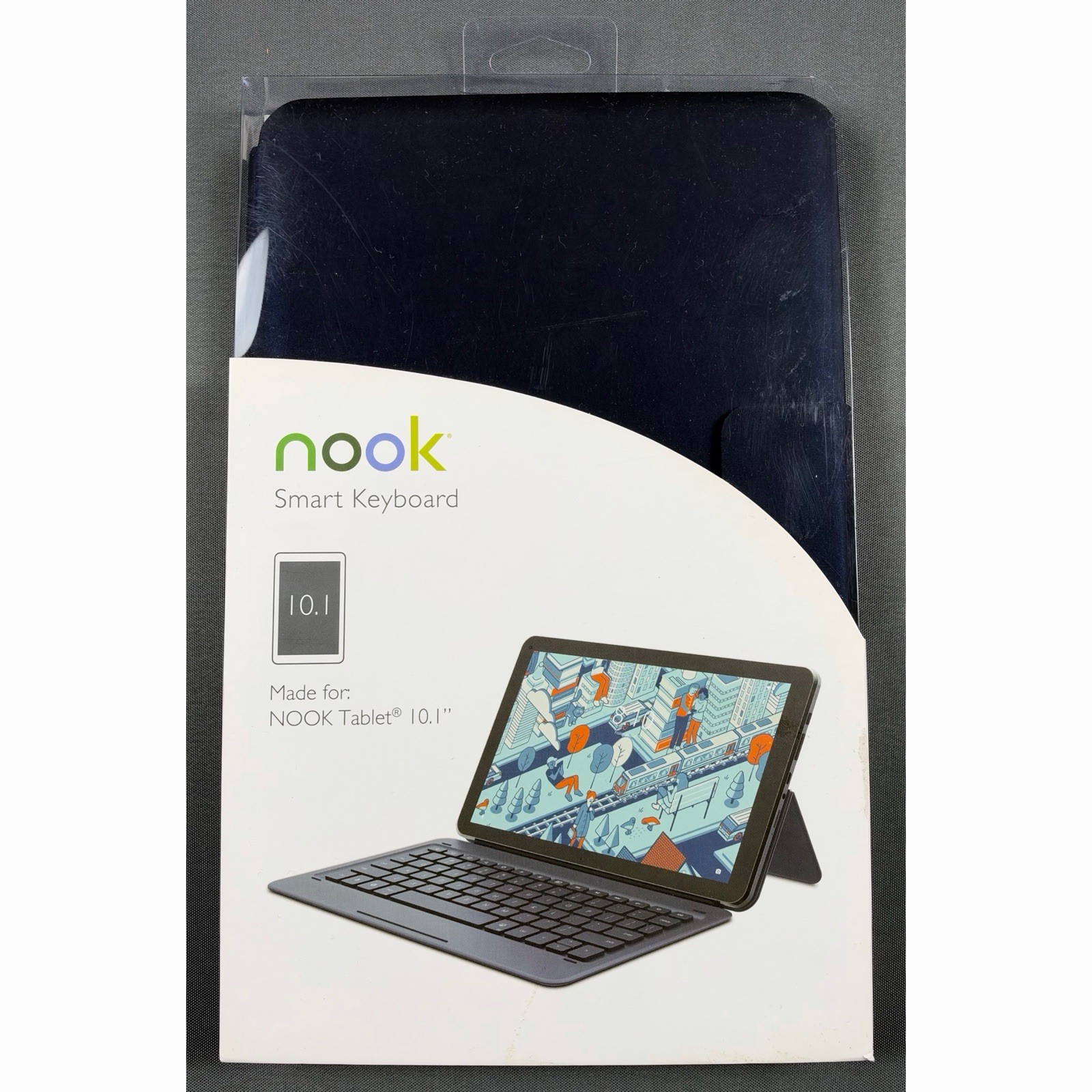 Barnes & Noble NOOK Smart Keyboard Folio Case for NOOK Tablet 10.1 Inch New