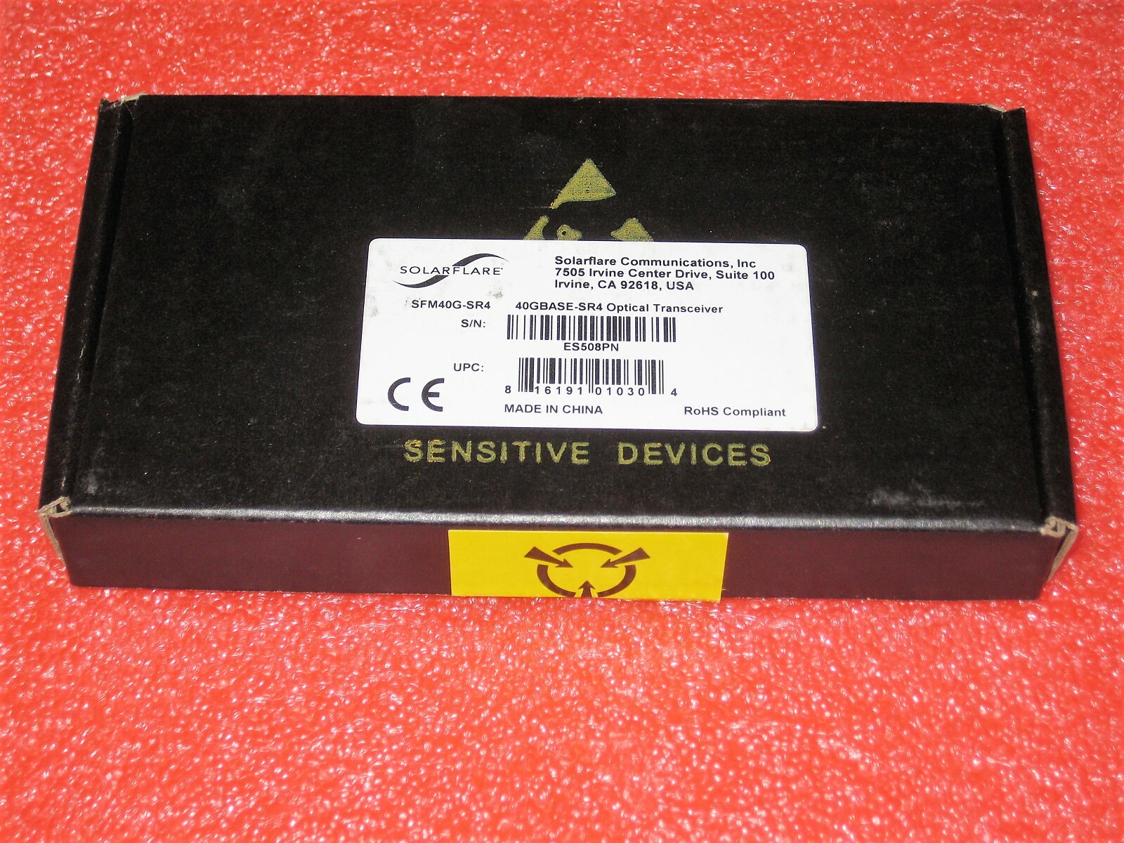 NEW Genuine Solarflare SFM40G-SR4 QSFP+ transceiver 40Gbe LAN 40GBASE-SR 