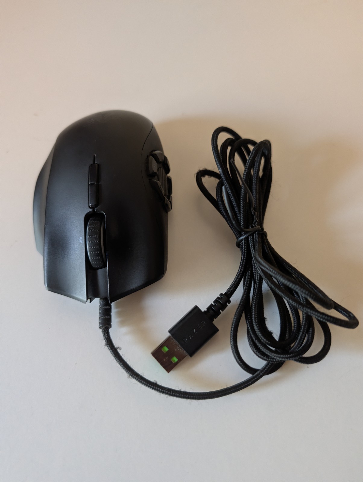 Razer Naga Trinity Wired Gaming Mouse RZ01-0241 Black 7 Button Plate Only Tested