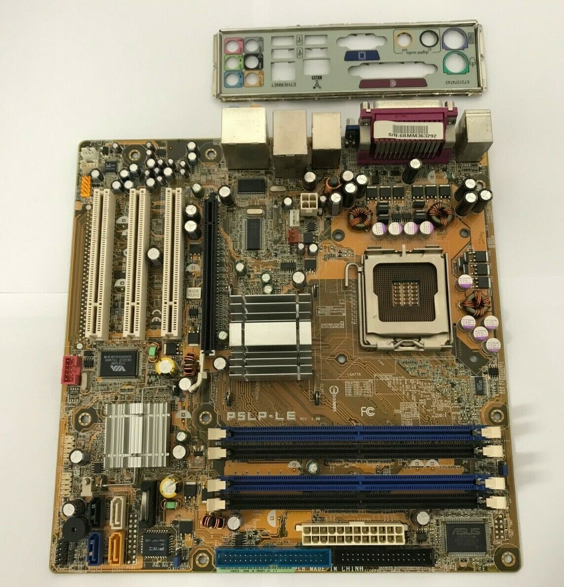 HP 5188-5465 ASUS P5LP-LE REV:3.00 DDR2 - Socket 775 - with I/O Shield #M323