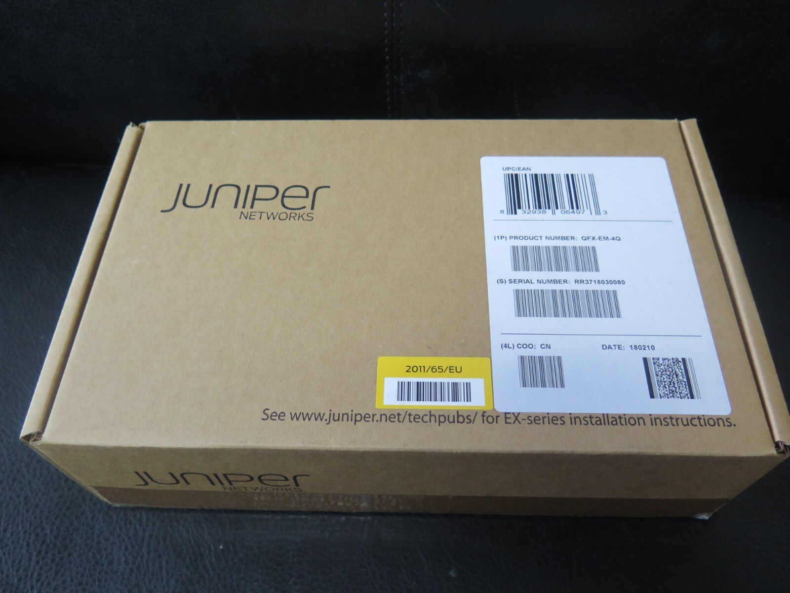 Juniper QFX-EM-4Q 4 Port QSFP+ Expansion Module QFX5100-24Q Brand New Sealed
