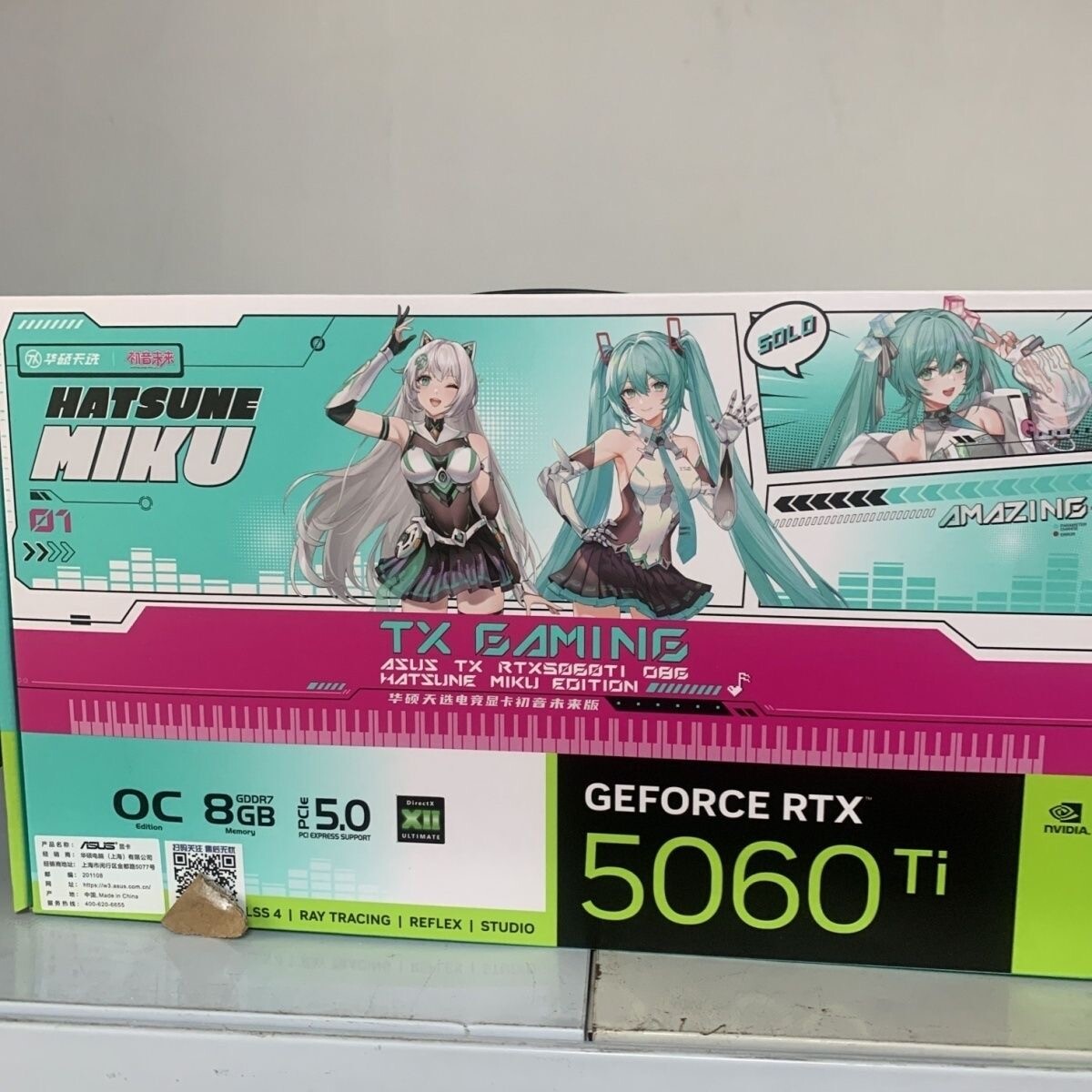 ASUS TUF TX-RTX5060 TI O8G Graphics Card Hatsune Miku Edition
