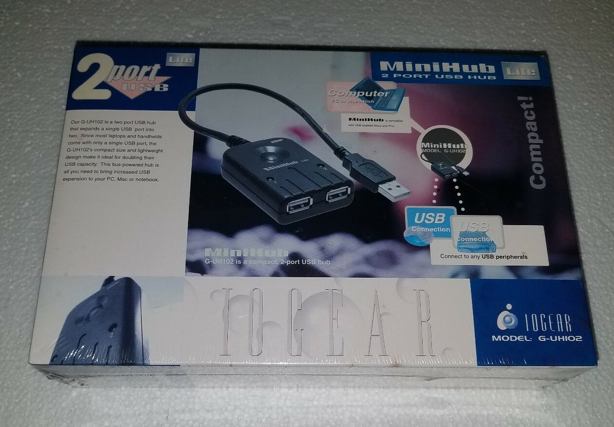  IOGear Mini (GUH102) 2-Ports External Hub