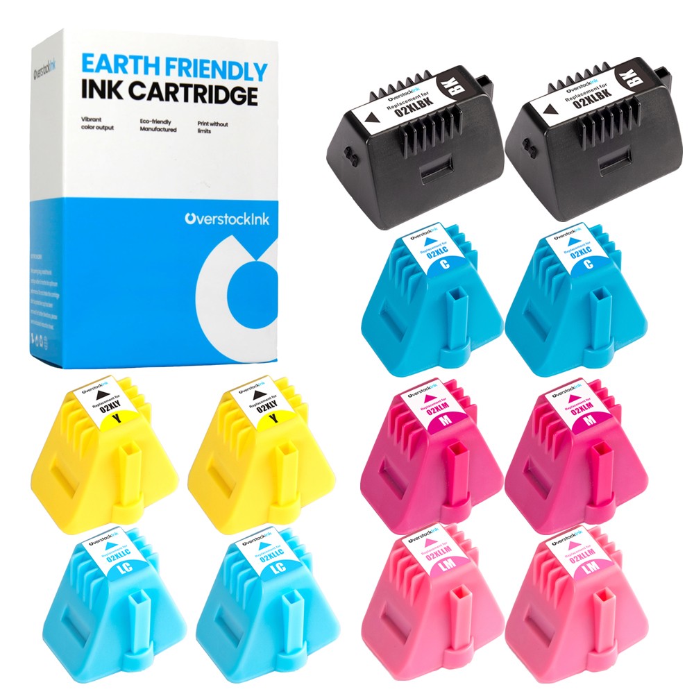12-Pack Compatible OSI HP 02 Combo Pack Ink for HP PhotoSmart C7280 C7283 C7288