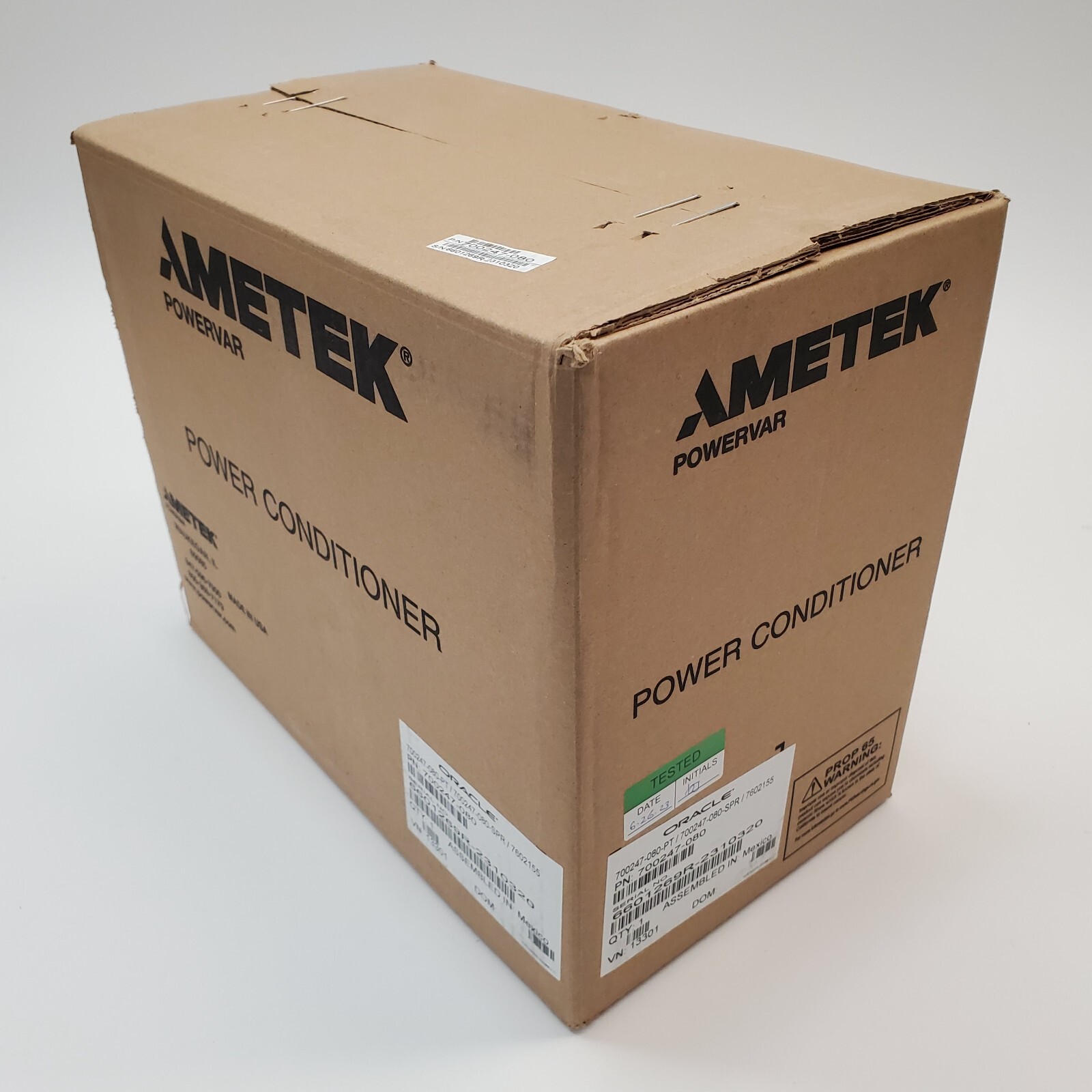 NEW Oracle AMETEK POWERVAR Power Conditioner 700247-080-PT