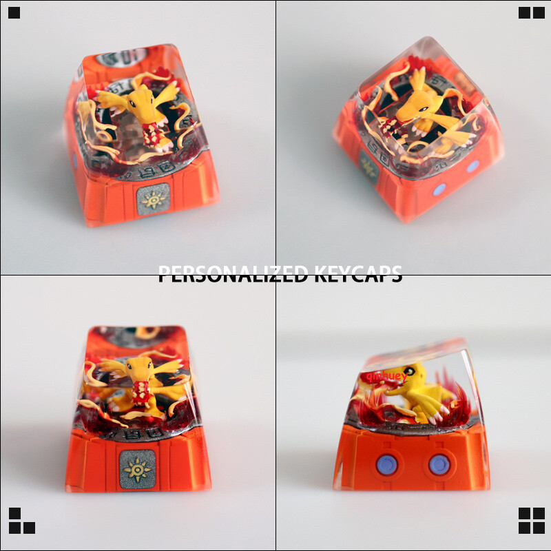 Digimon Monster Keycap Handmade 1PC Backlit For Cherry MX Keyboard