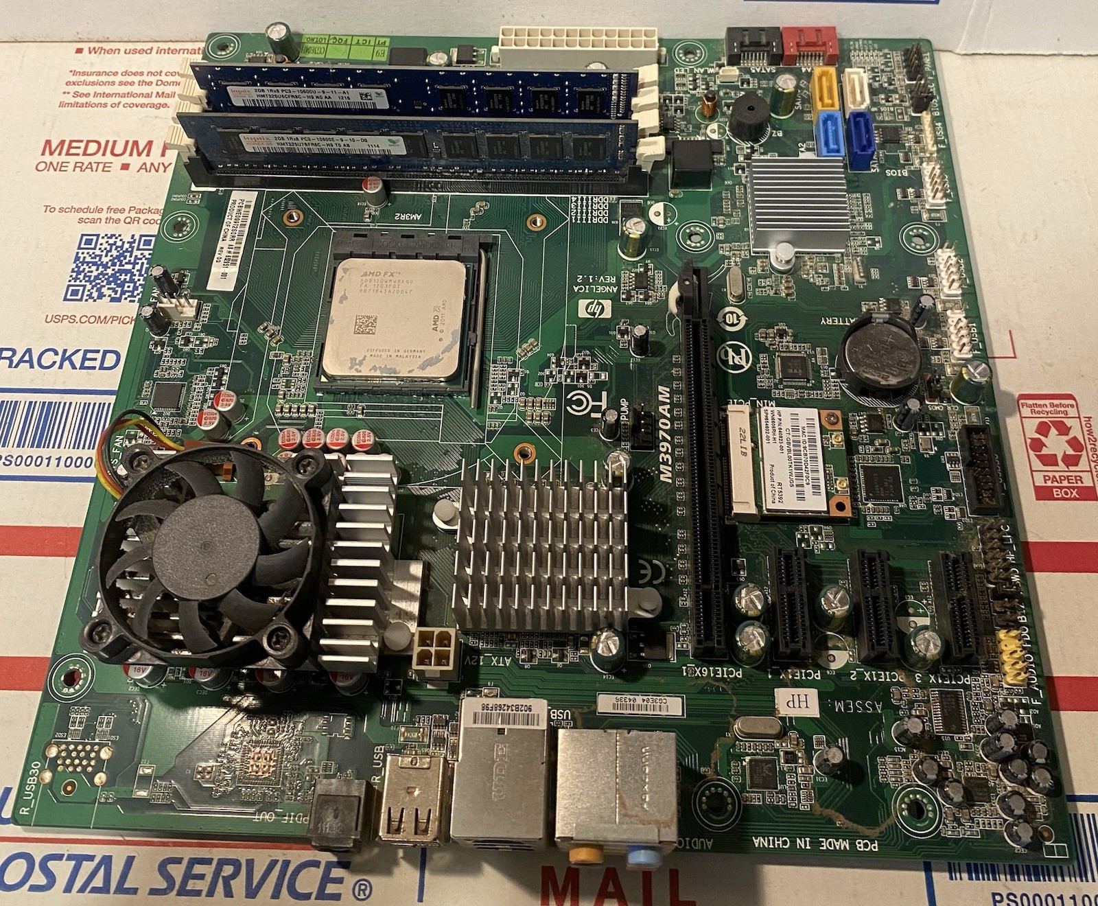 652951-001 HP Pavilion Elite H8-1214 Desktop Motherboard FD8120WMW8KGU & Memory