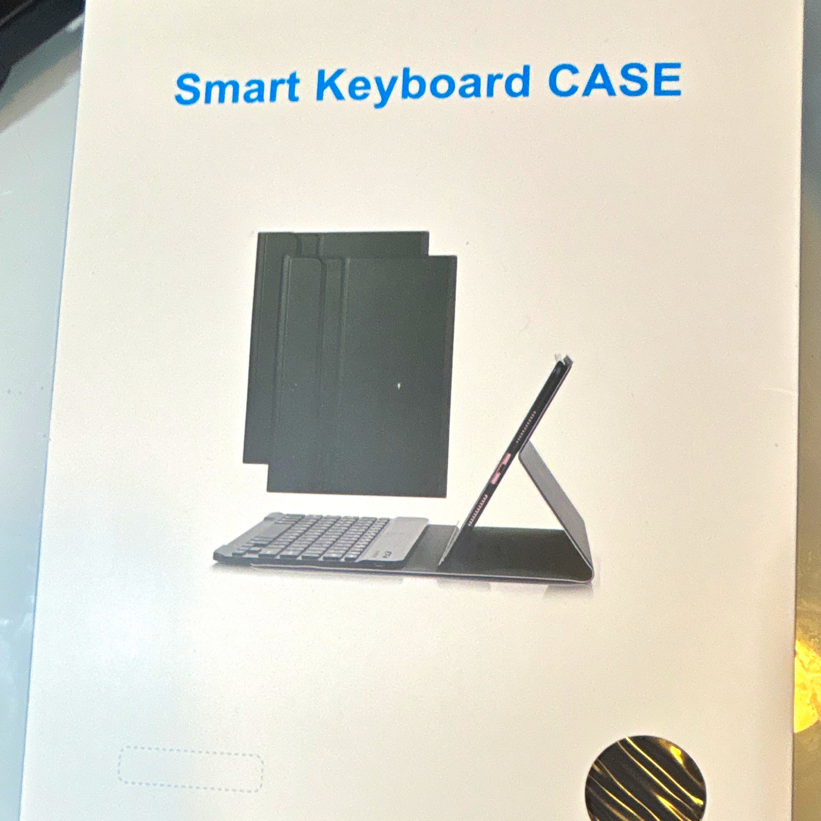 Smart Keyboard CASE Bluetooth Magnetic Removable Keyboard PU Folio Stand Black