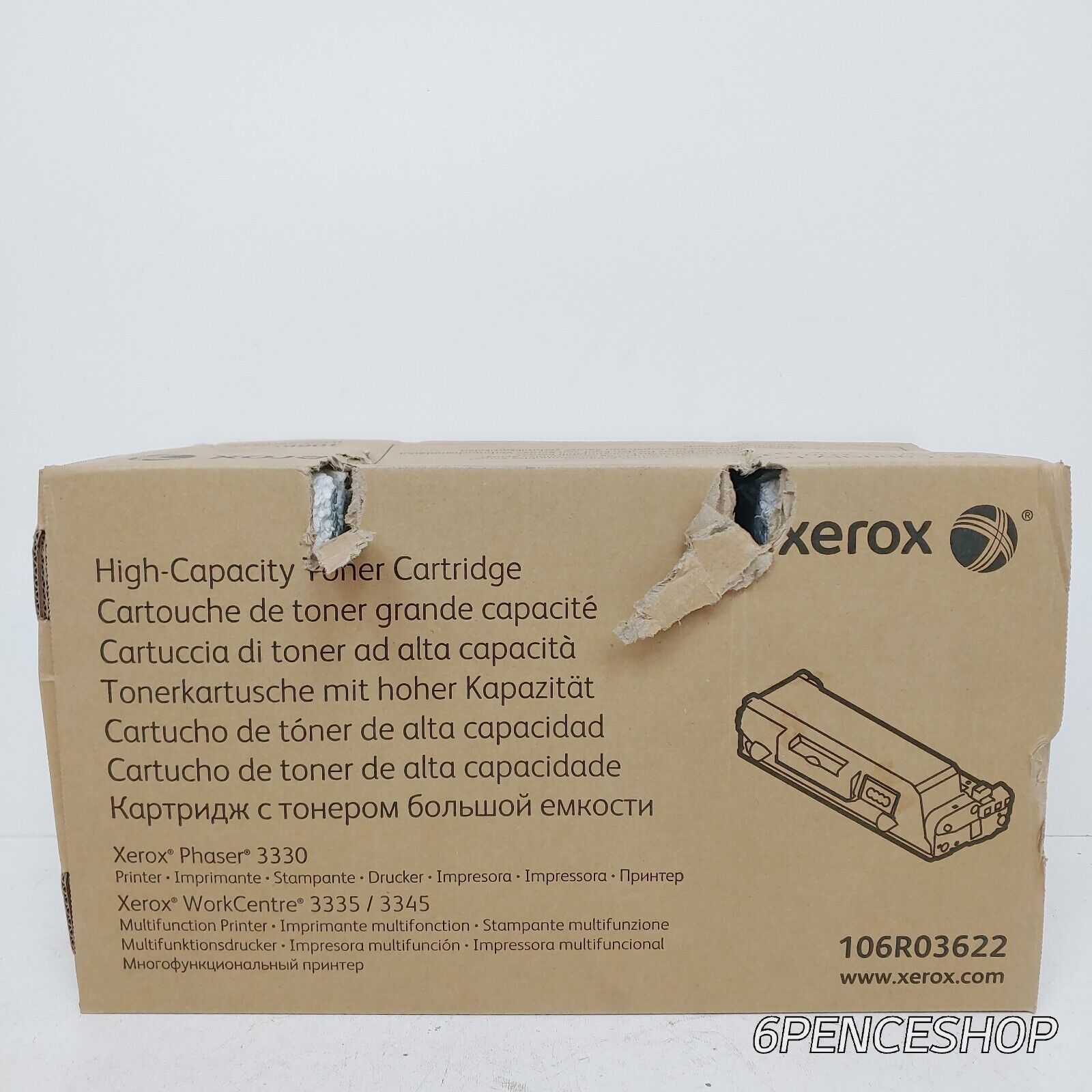 *Deformed Box* Xerox 106R03622 Black Toner Cartridge