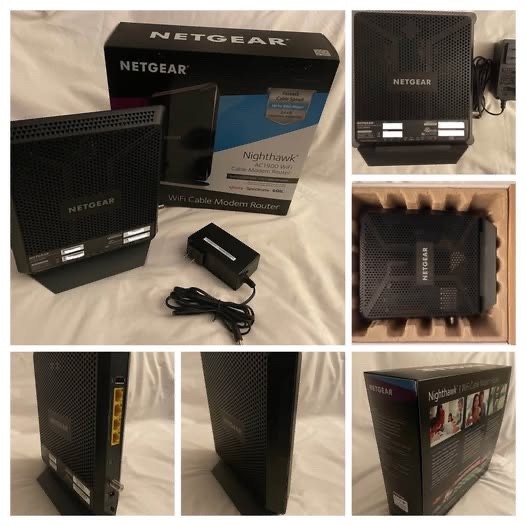 Netgear Nighthawk AC1900 WiFi Cable Modem & Router Combo: C7000-100NAS