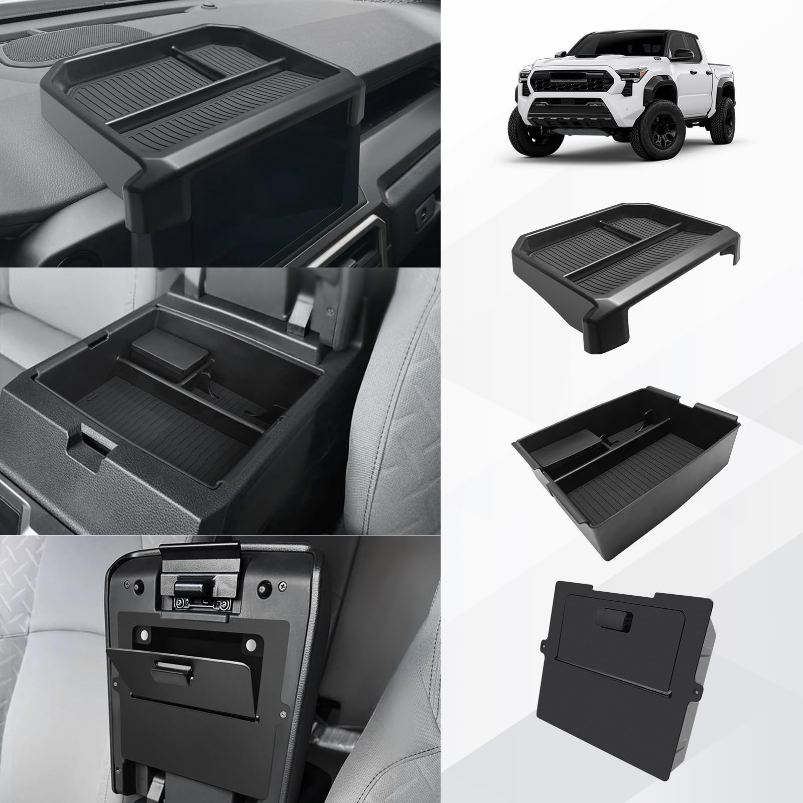 Muslogy Center Console Organizer for 2024 2025 2026 Toyota Tacoma 4th Gen Acc...