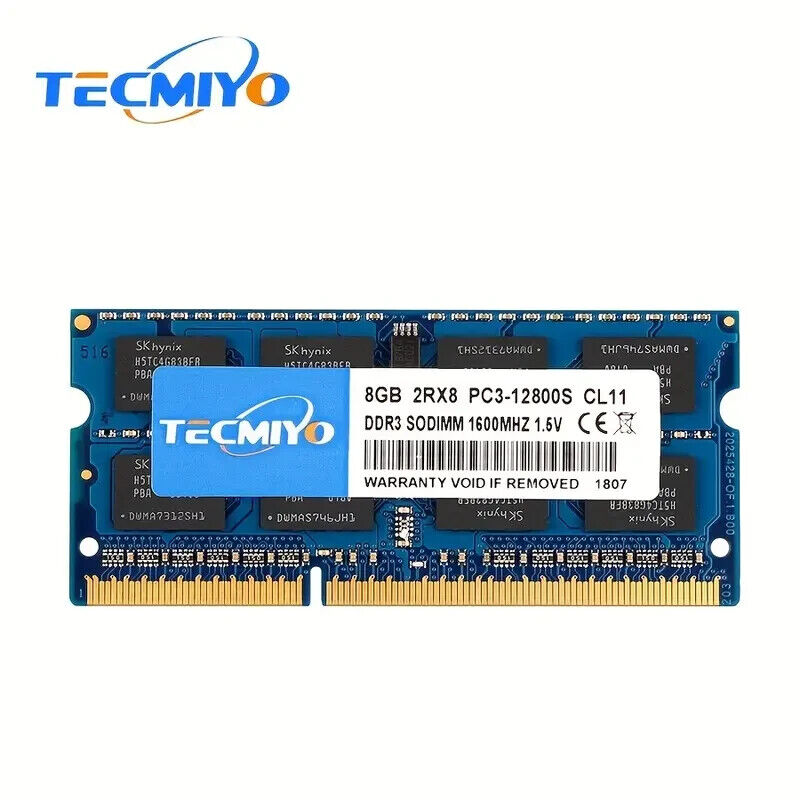 8gb 2RX8 PC3L-12800U DDR3 DIMM 1600MHz 1.35v Memory New