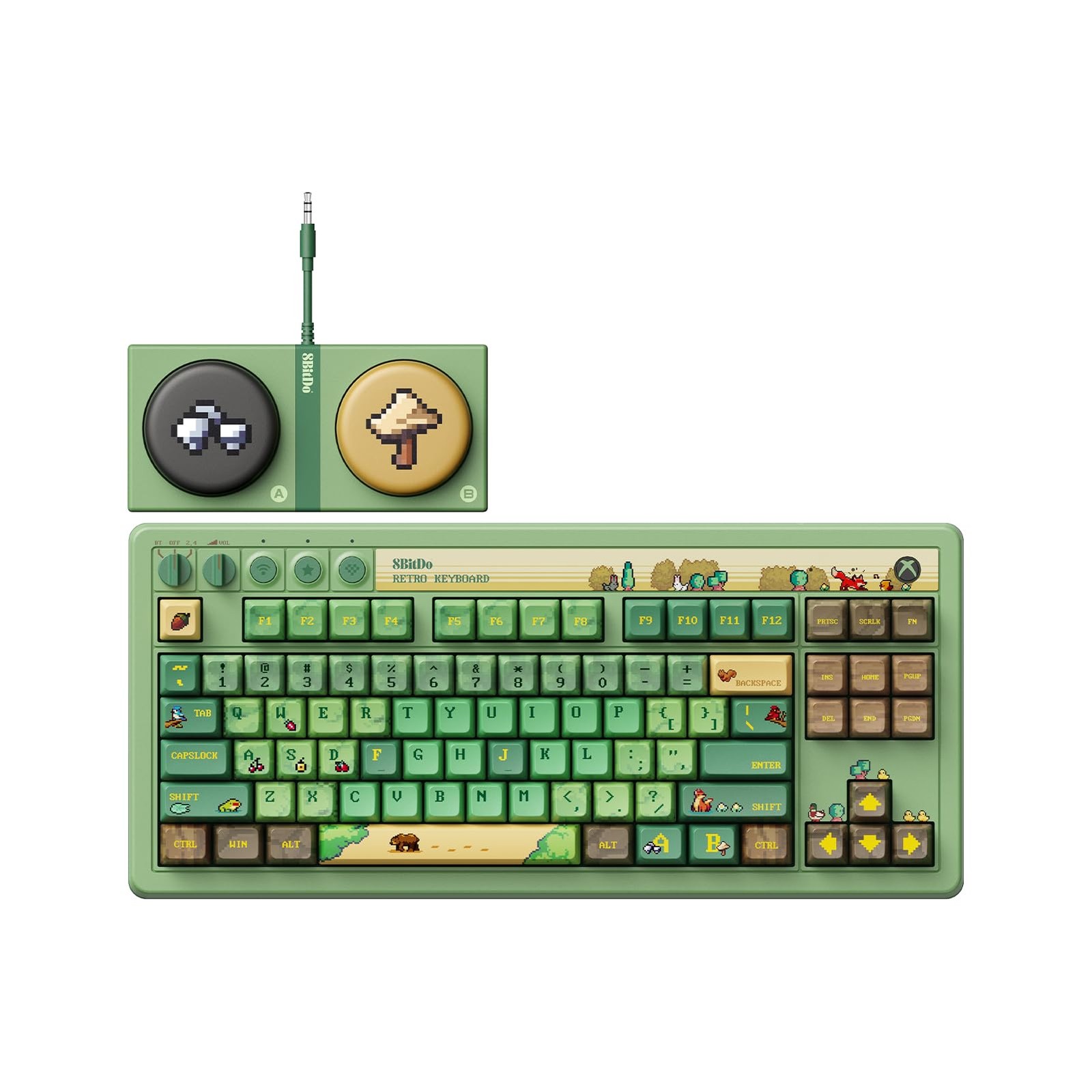 8Bitdo 87 Keys Mechanical Keyboard for PC and Android - Forest Wonder