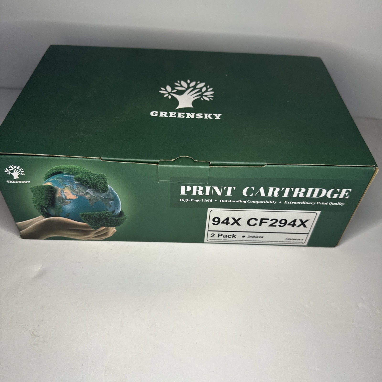 NEW Greensky HP CF294A LaserJet Pro 94A Printer Toner Cartridge Black 2 Pack 