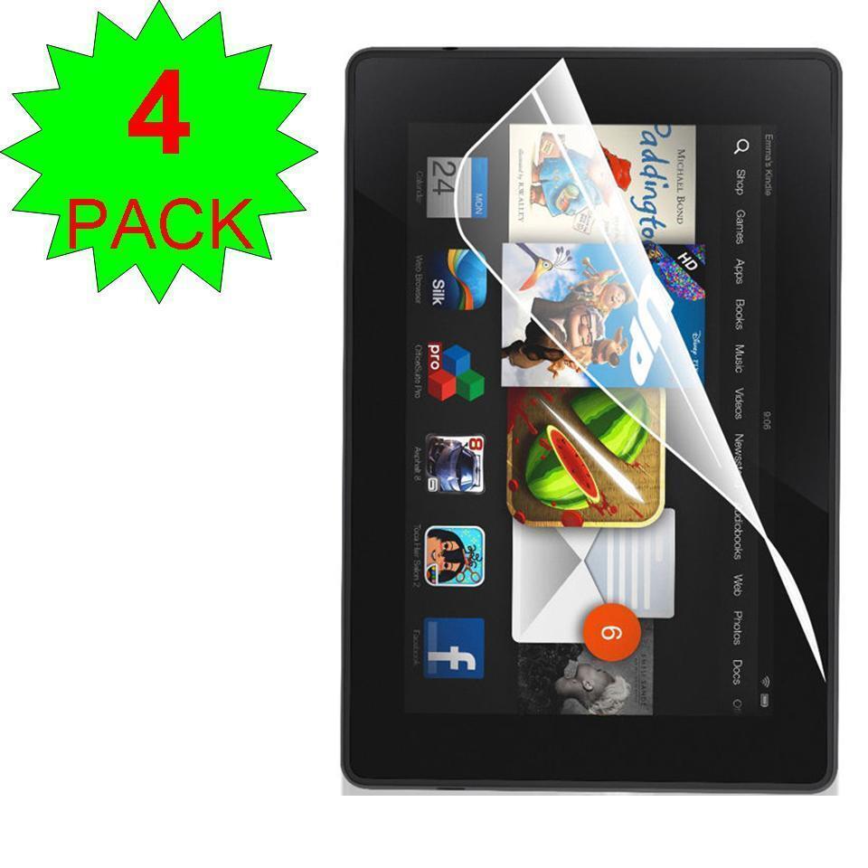4X Clear Screen Protector Film Cover Guard Amazon Kindle Fire HD 7 inch 2013