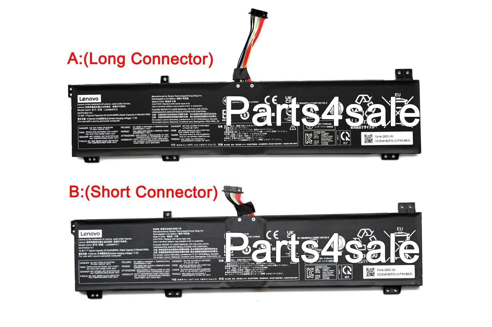 Genuine L20C4PC1 L20M4PC1 L20M4PC2 Battery LenovoLegion 5 15ACH6H 16ACH6H