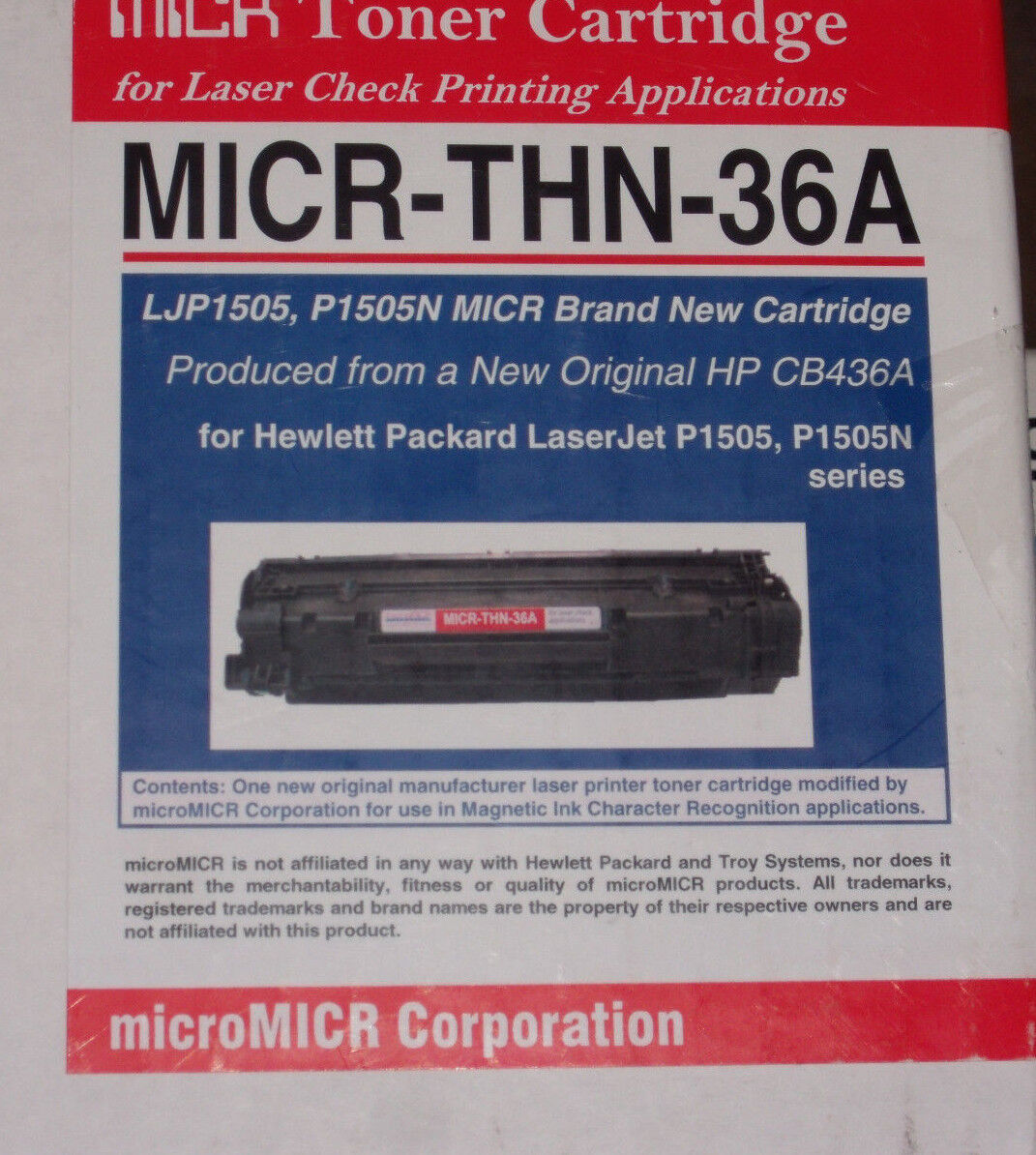 MicroMicr MICR-THN-36A P1505-p1505N Serires ( Open Box ) please read-