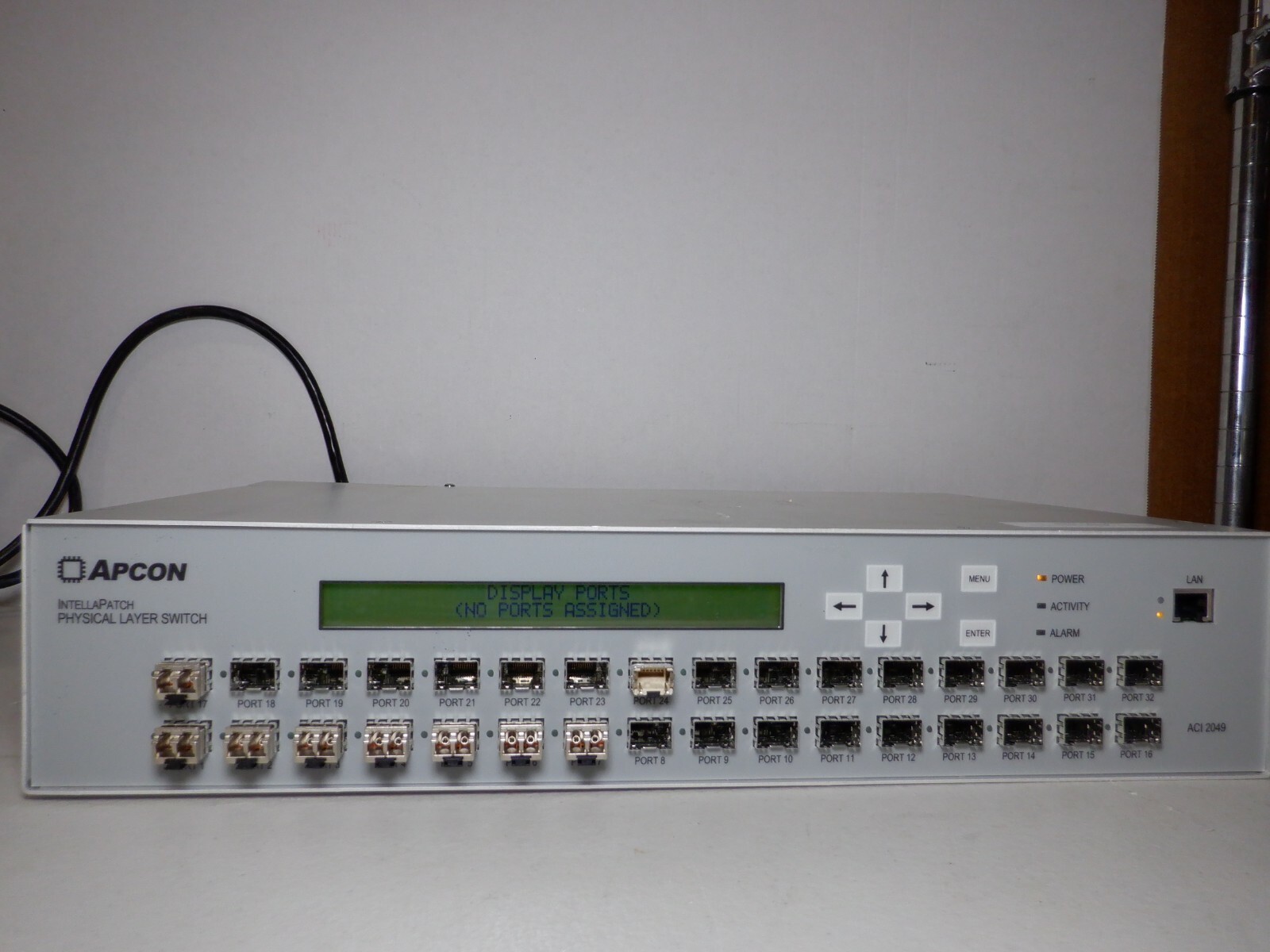 Apcon IntellaPatch 32-Port Intelligent Fiber Optic Patch Panel ACI-2049-F32-3