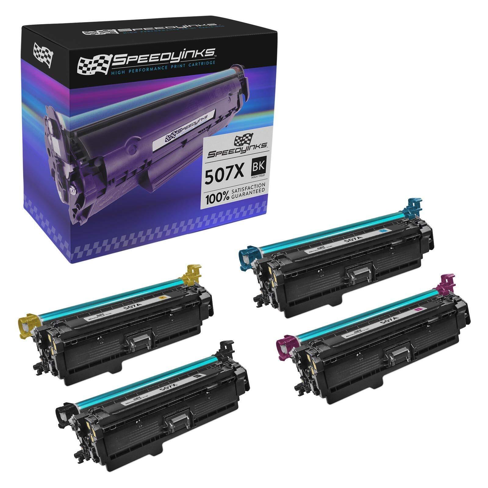 SPEEDYINKS 4PK Replacement HP 507X & 507A Toner Cartridges M551n M570dw M575c