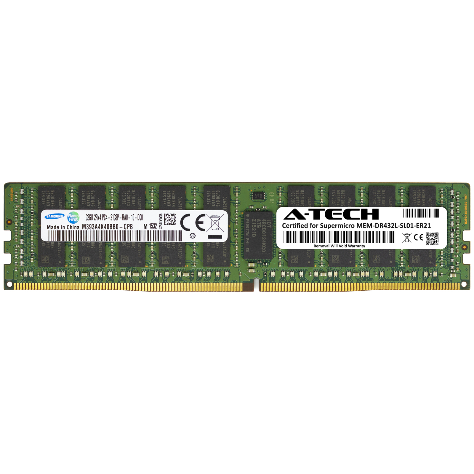 32GB PC4-17000 RDIMM Replacement for Supermicro MEM-DR432L-SL01-ER21 Memory RAM