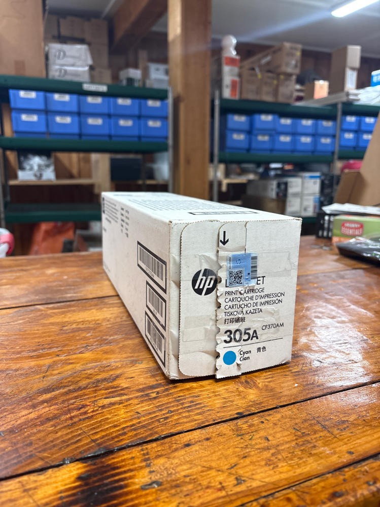 HP 305A Cyan LaserJet Toner Cartridge CE411, Open Box Unsealed