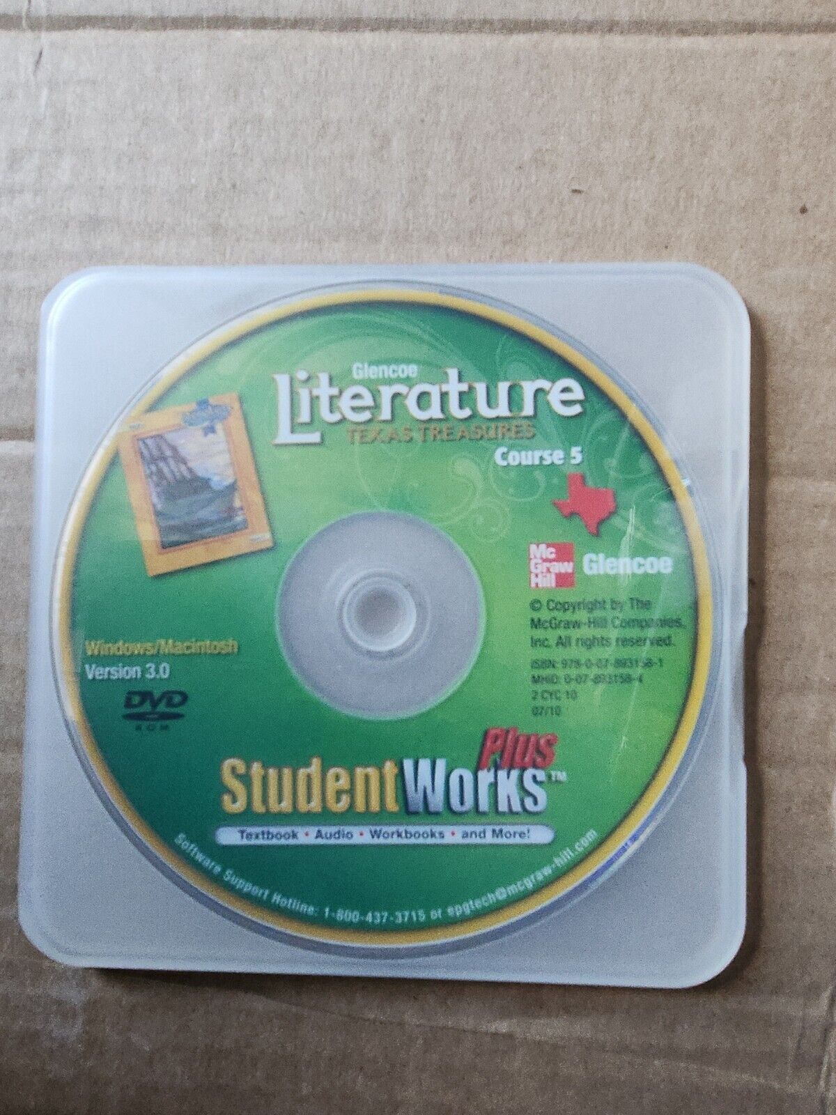 Glencoe  Literature Course 5 DVD Mc Graw Hill Student Works 