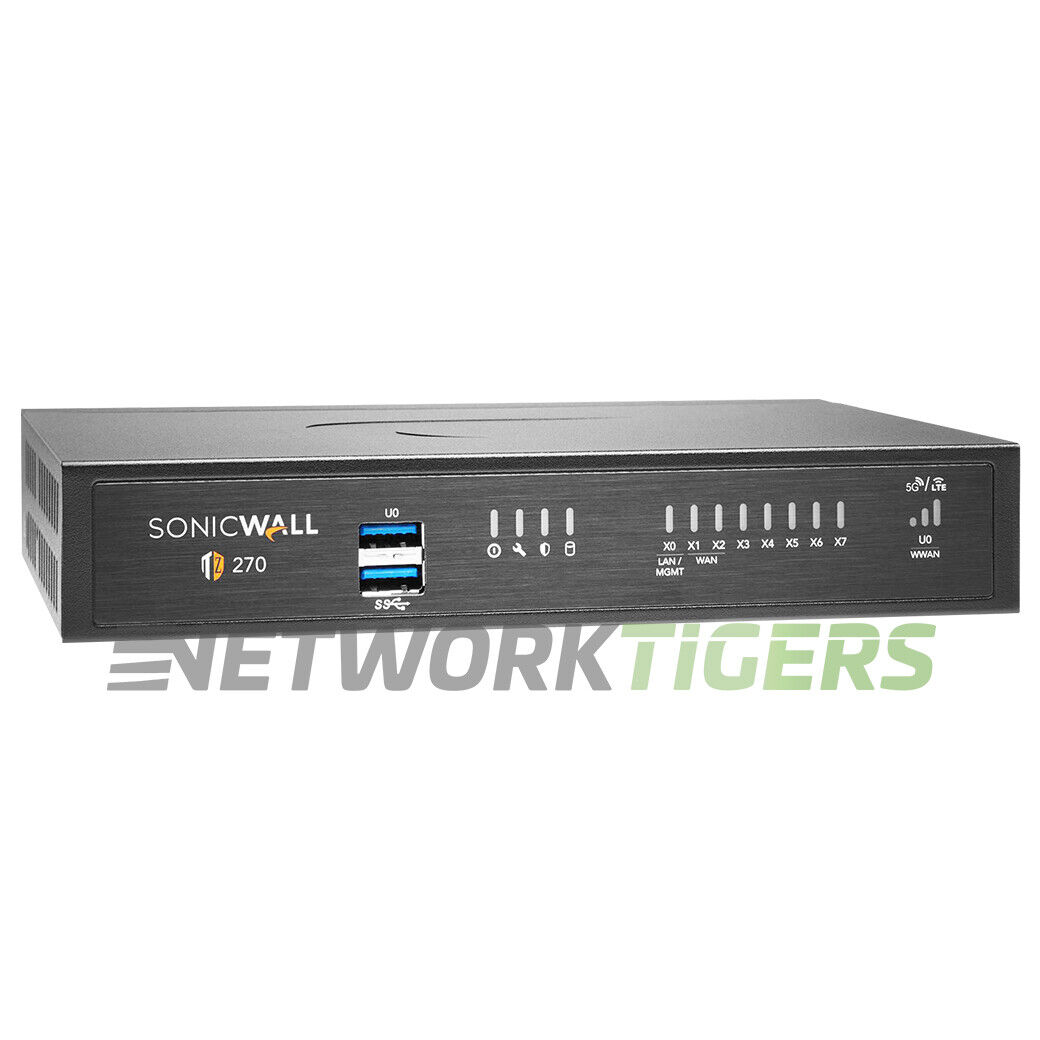 SonicWALL 02-SSC-2821 TZ270 Series 2 Gbps Firewall - NON-TRANSFERABLE