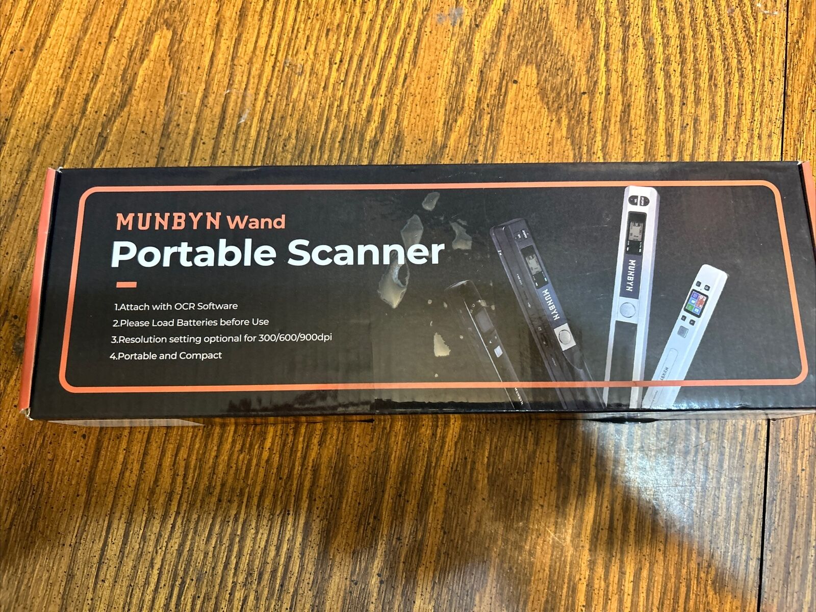 MUNBYN Portable Scanner, Photo Scanner for A4 Documents Pictures Pages Texts in