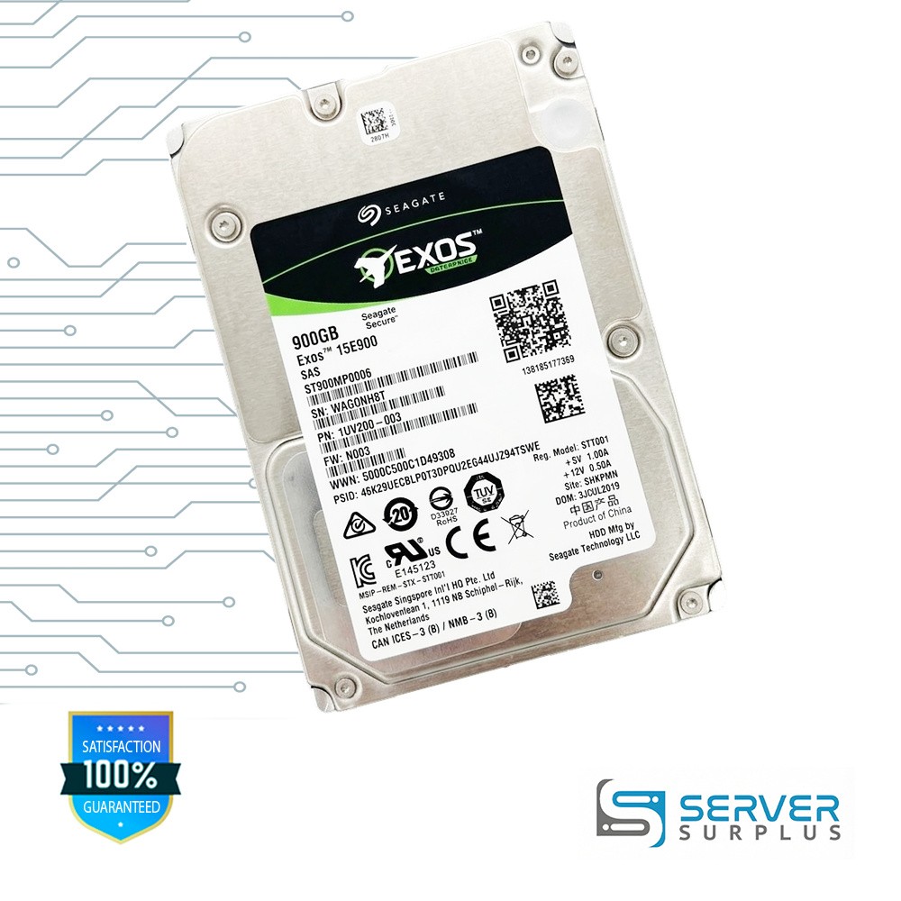 Seagate Exos 15E900 900GB SAS 2.5 in Enterprise HDD | ST900MP0006 | 1UV200-003