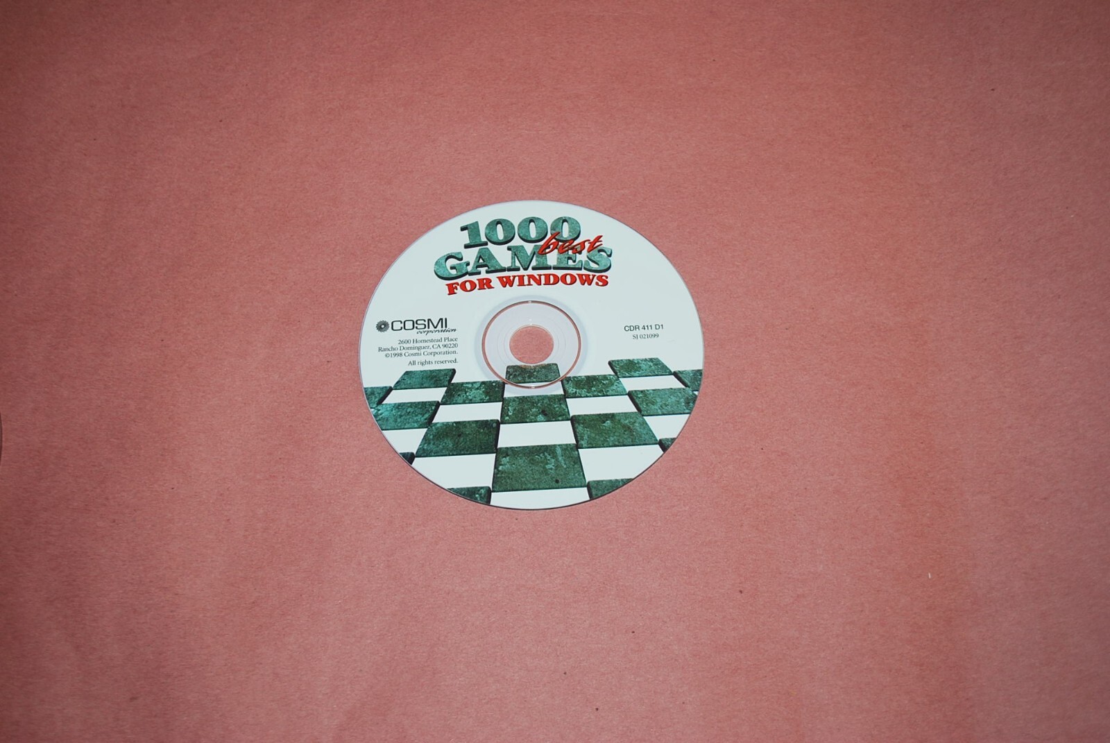 1000 Best Solitaire Games PC CD-Rom Game by Cosmi  for Windows 95